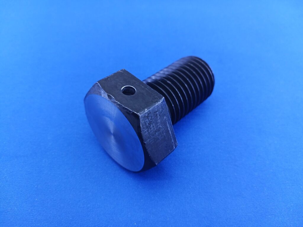 六角ボルト　横穴追加工品