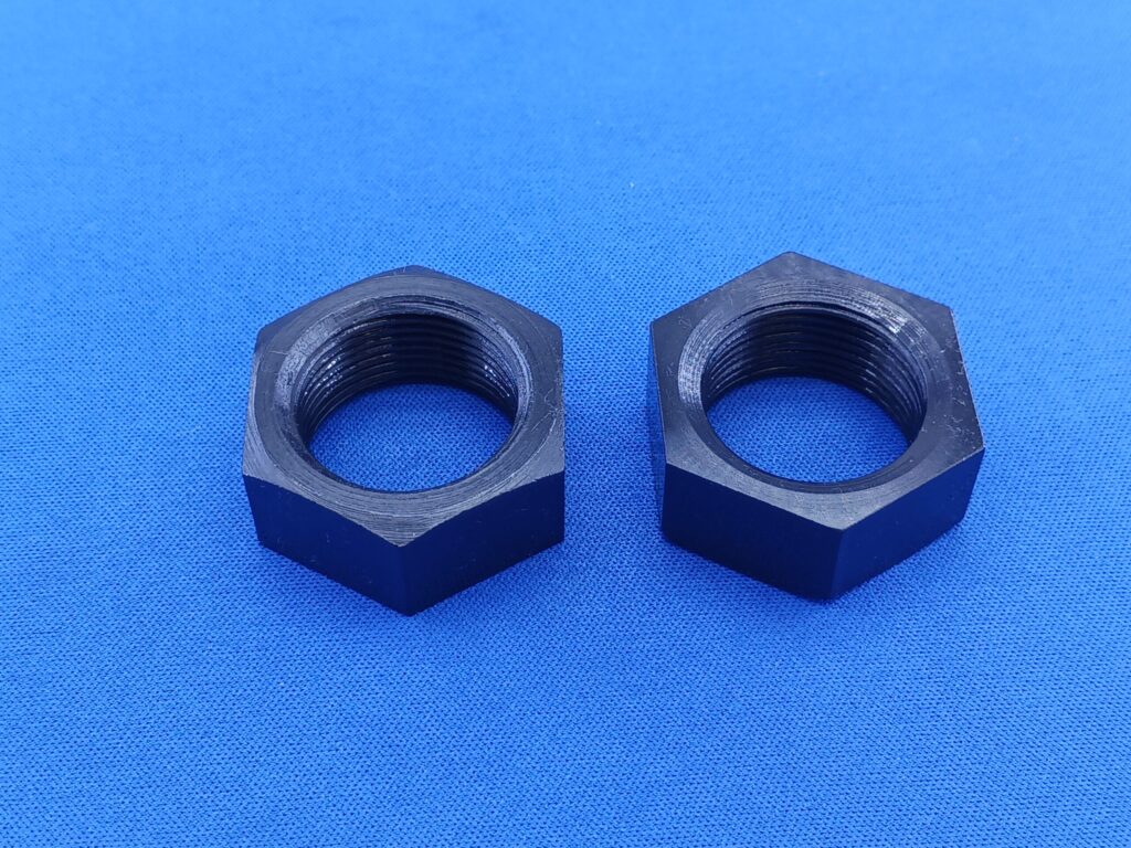 S45C製　M24x1.0　特注六角ナット