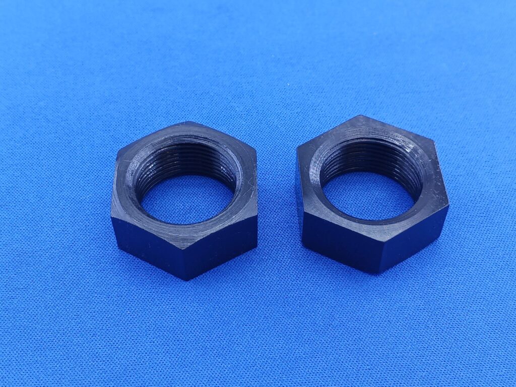 S45C製　M24x1.0　特注六角ナット