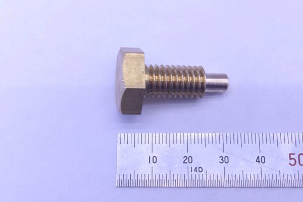 真鍮製　インチ（W）六角ボルト　製作品